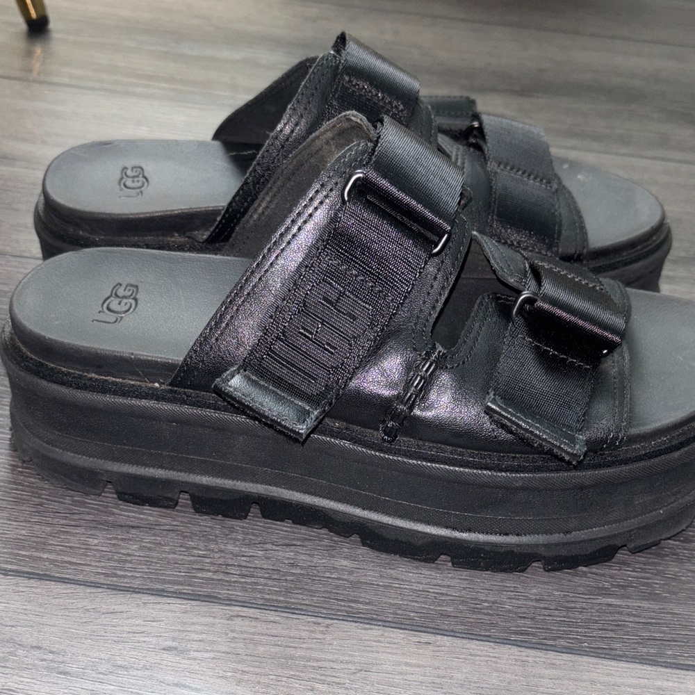UGG Women's Black Platform Sandals